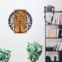 Wallity Zehre Accesorio Decorativo de Pared Negro y Nogal